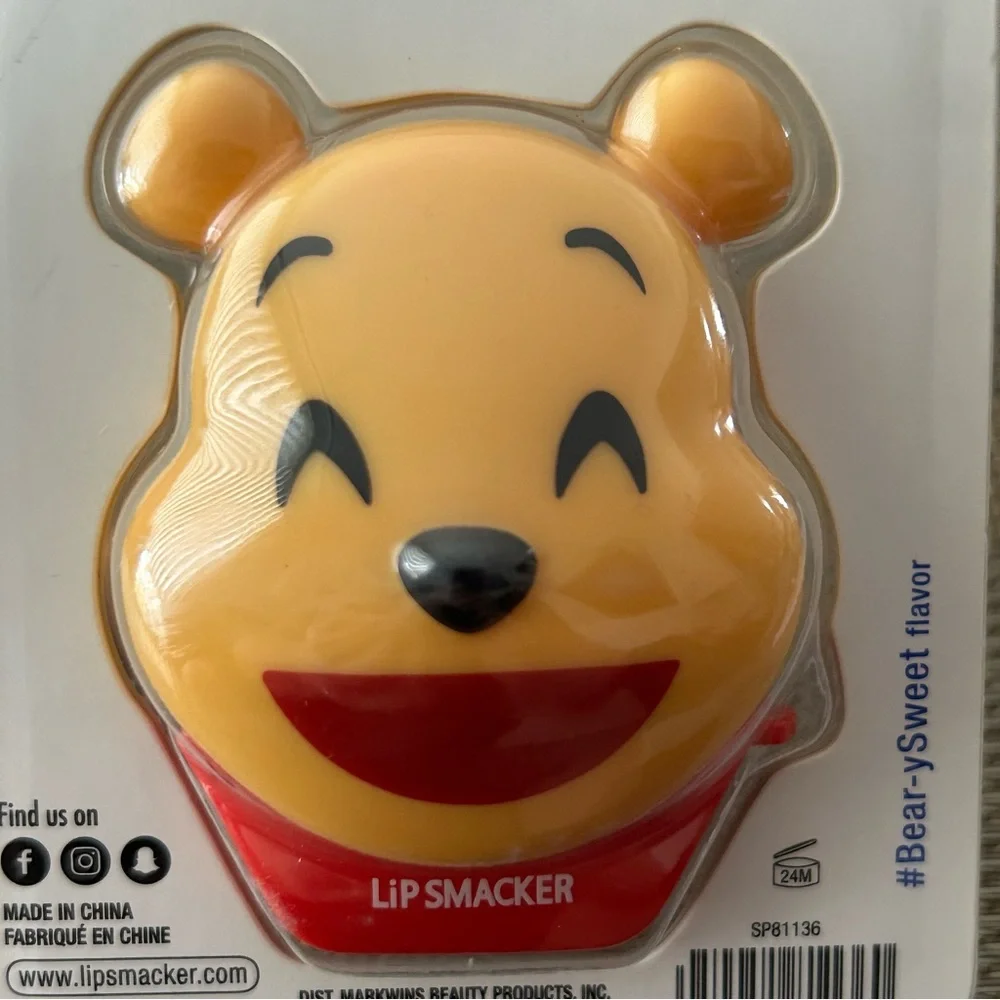 Lip Smacker Disney Emoji lip balm Winnie the Pooh The flavor Bear-y sweet NIB